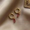 Gabi The Label EARRINGS MIRAGE Huggies - Rose Pink *18K Gold-plated