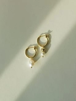 Gabi The Label EARRINGS Little Pearls Mismatched Hoops