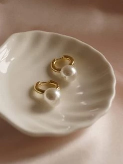 Gabi The Label Moria Pearl Earrings *18k Gold-plated