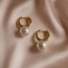 Gabi The Label Moria Pearl Earrings *18k Gold-plated