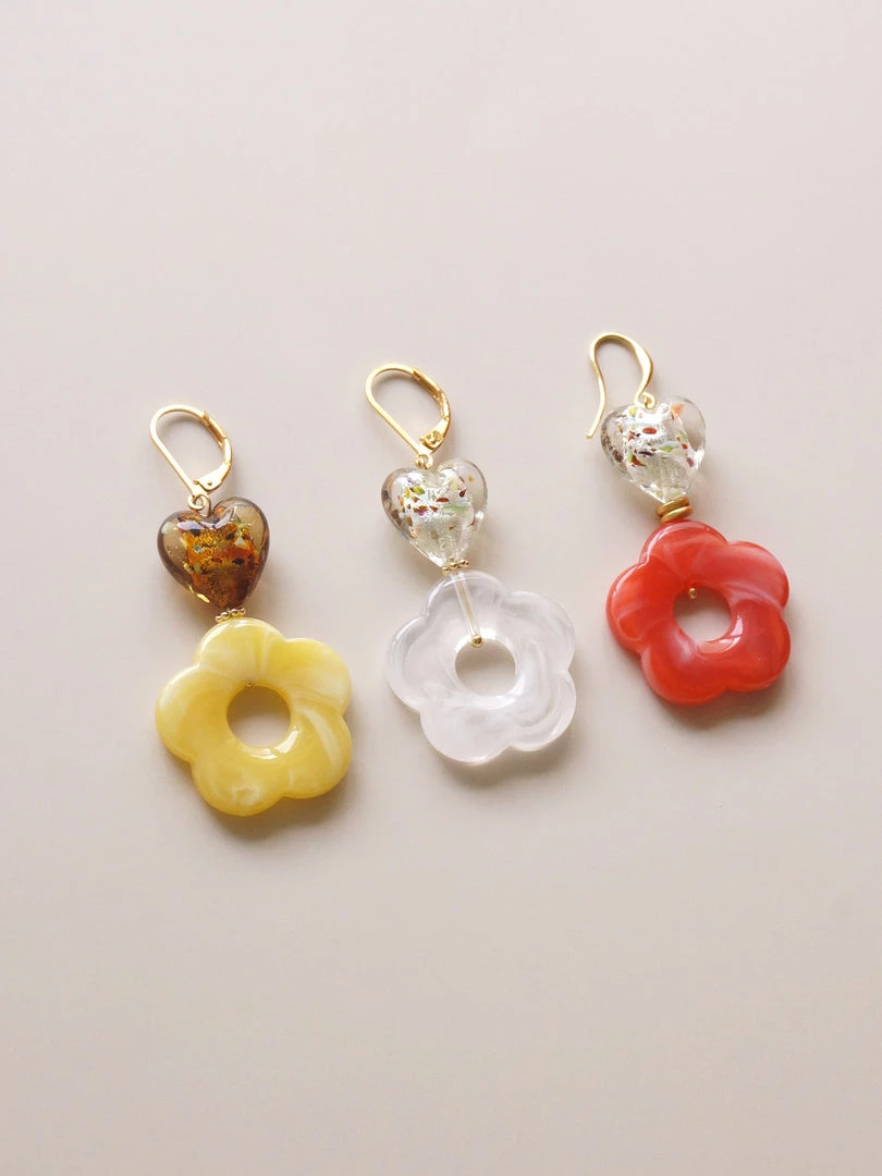 Gabi The Label Mosaic Buttercup Earrings *18K Gold-plated