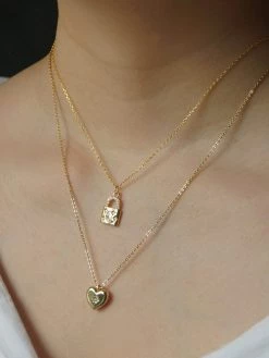 Gabi The Label Secret Lock Necklace *18K Gold-plated