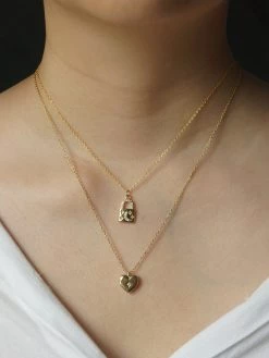 Gabi The Label Secret Lock Necklace *18K Gold-plated