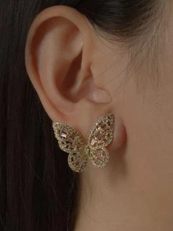 Gabi The Label OAHU Butterfly Earrings - Pink *Gold-plated S925 Earposts