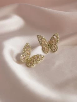 Gabi The Label OAHU Butterfly Earrings - Pink *Gold-plated S925 Earposts