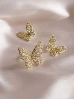 Gabi The Label OAHU Ring - Gold/Pink *Gold-plated [ Butterflies ]