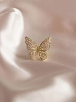 Gabi The Label OAHU Ring - Gold/Pink *Gold-plated [ Butterflies ]
