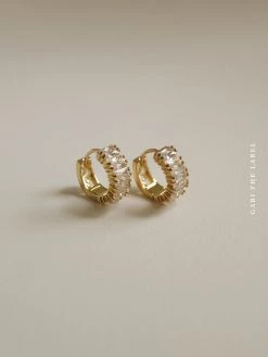 Gabi The Label EARRINGS OLGA Huggies *Gold-plated