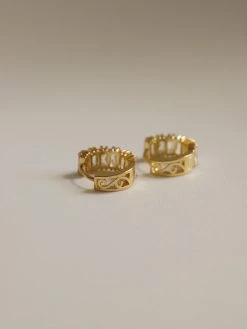 Gabi The Label EARRINGS OLGA Huggies *Gold-plated