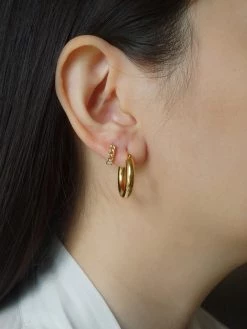 Gabi The Label [ Hoops ] The Omega Hoops - Gold *18k Gold-plated