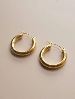 Gabi The Label [ Hoops ] The Omega Hoops - Gold *18k Gold-plated