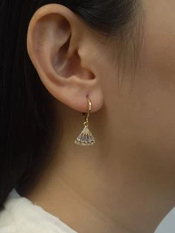 Gabi The Label Origami Earrings - Clear *18K Gold-plated