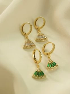 Gabi The Label Origami Earrings - Clear *18K Gold-plated