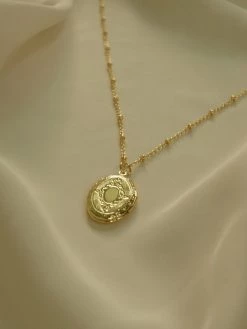 Gabi The Label Oval Locket Necklace *14K Gold-plated