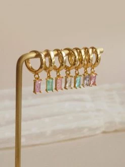 Gabi The Label REVERIE Huggies - Pink *18K Gold-plated EARRINGS