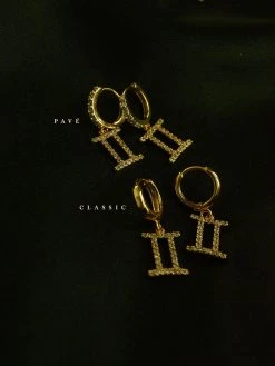 Gabi The Label Sparkle Horoscope Huggies *18k Gold-plated EARRINGS