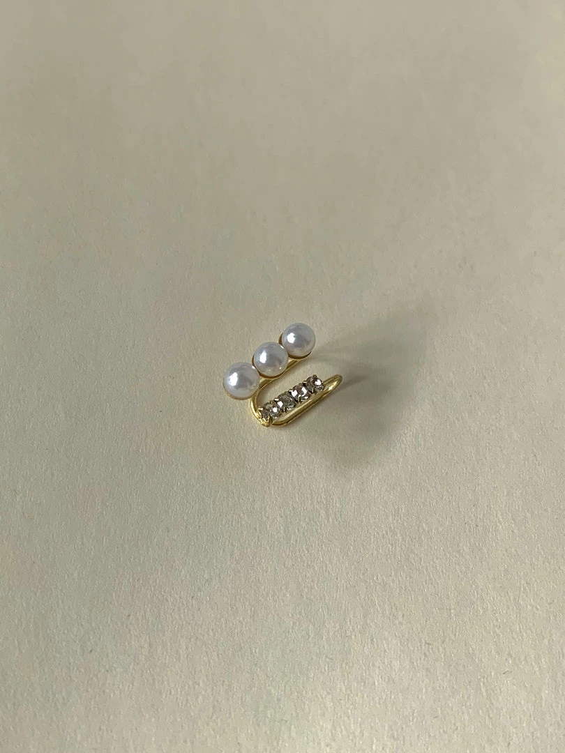 Gabi The Label Pearl CZ Ear Cuff