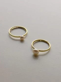 Gabi The Label Pearl Ring - Medium Pearl *14k Gold-plated S925