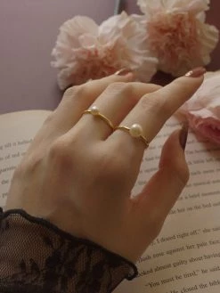 Gabi The Label Pearl Ring - Medium Pearl *14k Gold-plated S925