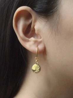 Gabi The Label Peony Pendant Hoops EARRINGS