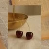 Gabi The Label Petit Cherié (Cherry) Earrings *Gold-plated Stems
