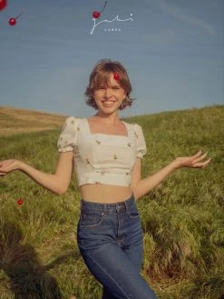 Gabi The Label Petit Cherié (Cherry) Earrings *Gold-plated Stems