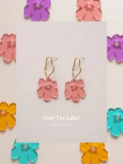 Gabi The Label Anemone Earrings - Petunia Pink