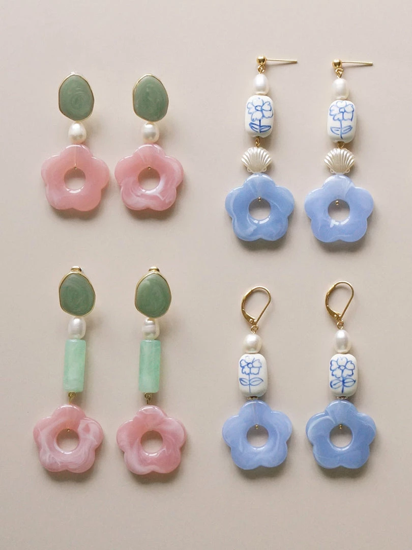 Gabi The Label Peony Earrings - Long