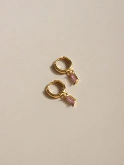 Gabi The Label REVERIE Huggies - Pink Crush *18K Gold-plated EARRINGS