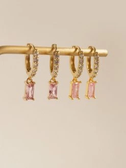Gabi The Label DREAM Huggies - Pink *18K Gold-plated EARRINGS