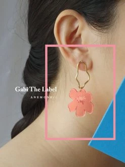 Gabi The Label Anemone Earrings - Petunia Pink