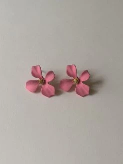 Gabi The Label EARRINGS Matte Flower Earstuds - Cherry Blossom