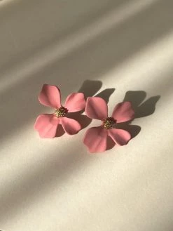 Gabi The Label EARRINGS Matte Flower Earstuds - Cherry Blossom