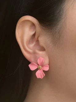 Gabi The Label EARRINGS Matte Flower Earstuds - Cherry Blossom