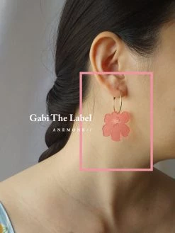 Gabi The Label Anemone Earrings - Petunia Pink