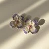 Gabi The Label Lilac Vanilla Flower & Dragonfly Earstuds EARRINGS