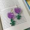 Gabi The Label EARRINGS Tulip Dangles - Violet Purple