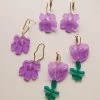 Gabi The Label Anemone Earrings - Violet Purple