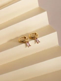 Gabi The Label REVERIE Huggies - Pink *18K Gold-plated EARRINGS