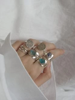 Gabi The Label 3 LOTUSES Pendant Ring // GABI EXCLUSIVE