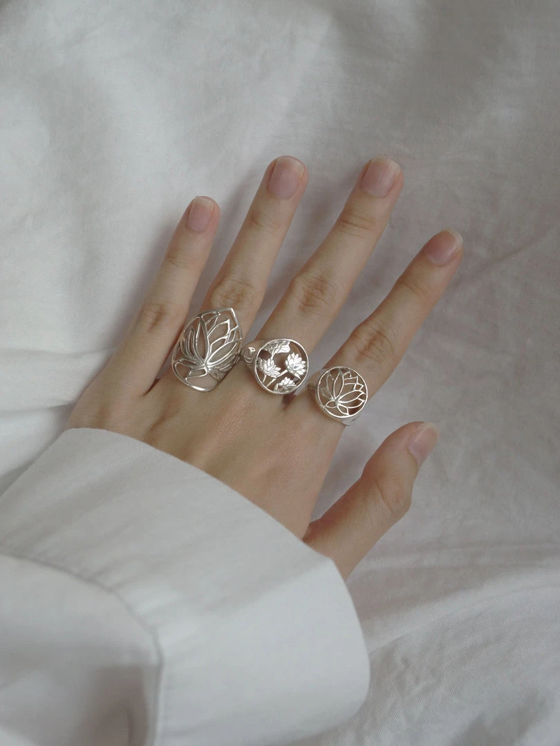 Gabi The Label LOTUS Signet Ring - Big // GABI EXCLUSIVE