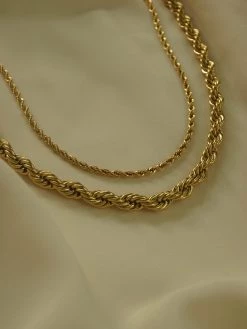 Gabi The Label Rope Necklace - Thin *18K Gold-plated Stainless Steel