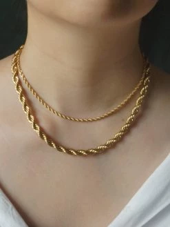 Gabi The Label Rope Necklace - Chunky *18K Gold-plated Stainless Steel