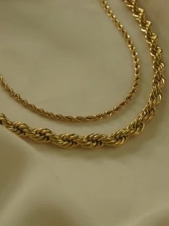 Gabi The Label Rope Necklace - Thin *18K Gold-plated Stainless Steel