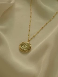 Gabi The Label Flower Locket Necklace *14K Gold-plated