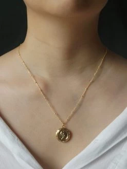 Gabi The Label Flower Locket Necklace *14K Gold-plated