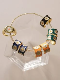 Gabi The Label SAORI Hoops - Yellow *Gold-plated S925 EARRINGS