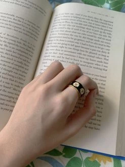 Gabi The Label SAORI Ring - Black *Gold-plated S925