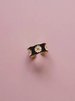 Gabi The Label SAORI Ring - Black *Gold-plated S925
