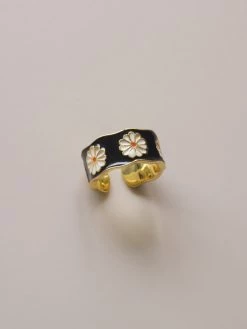 Gabi The Label SAORI Ring - Black *Gold-plated S925